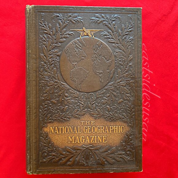 Amazing Antique 1923 National Geographic Leather bound Collection - Picture 1 of 7